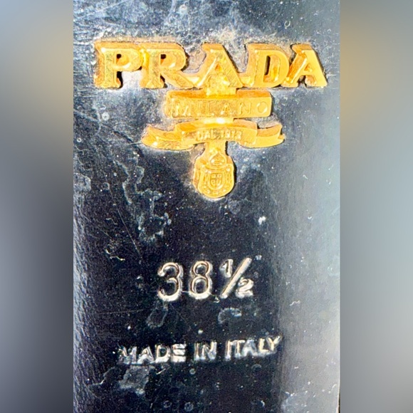 PRADA HIGH HEEL BOOTS IN BLACK SUEDE - Picture 8 of 8